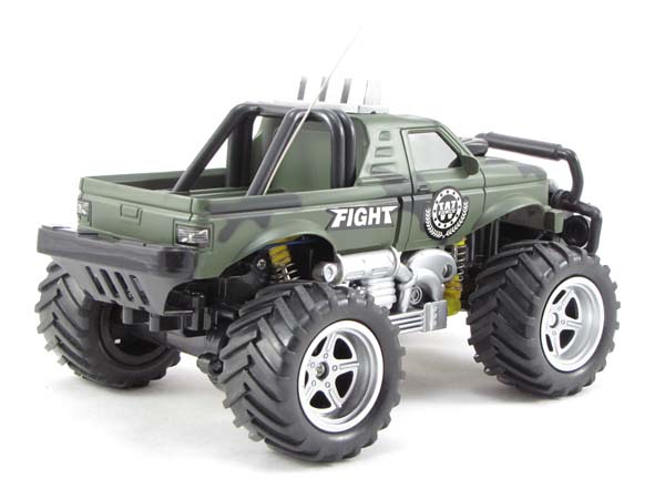 RC MONSTERTRUCK MILITÄR PICK UP 118 AUTO TRUCK 611207  